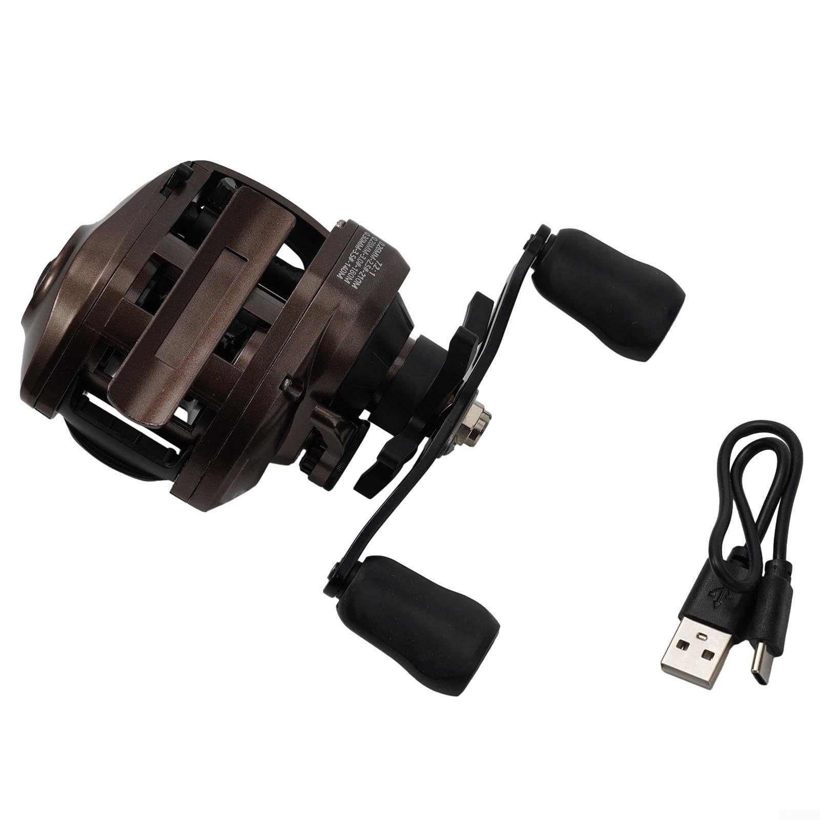 Carrete de pesca eléctrico con cable de carga,Aparejos de pesca con contador de línea,Alarma de mordida para pesca en rafting,Pesca de cebo