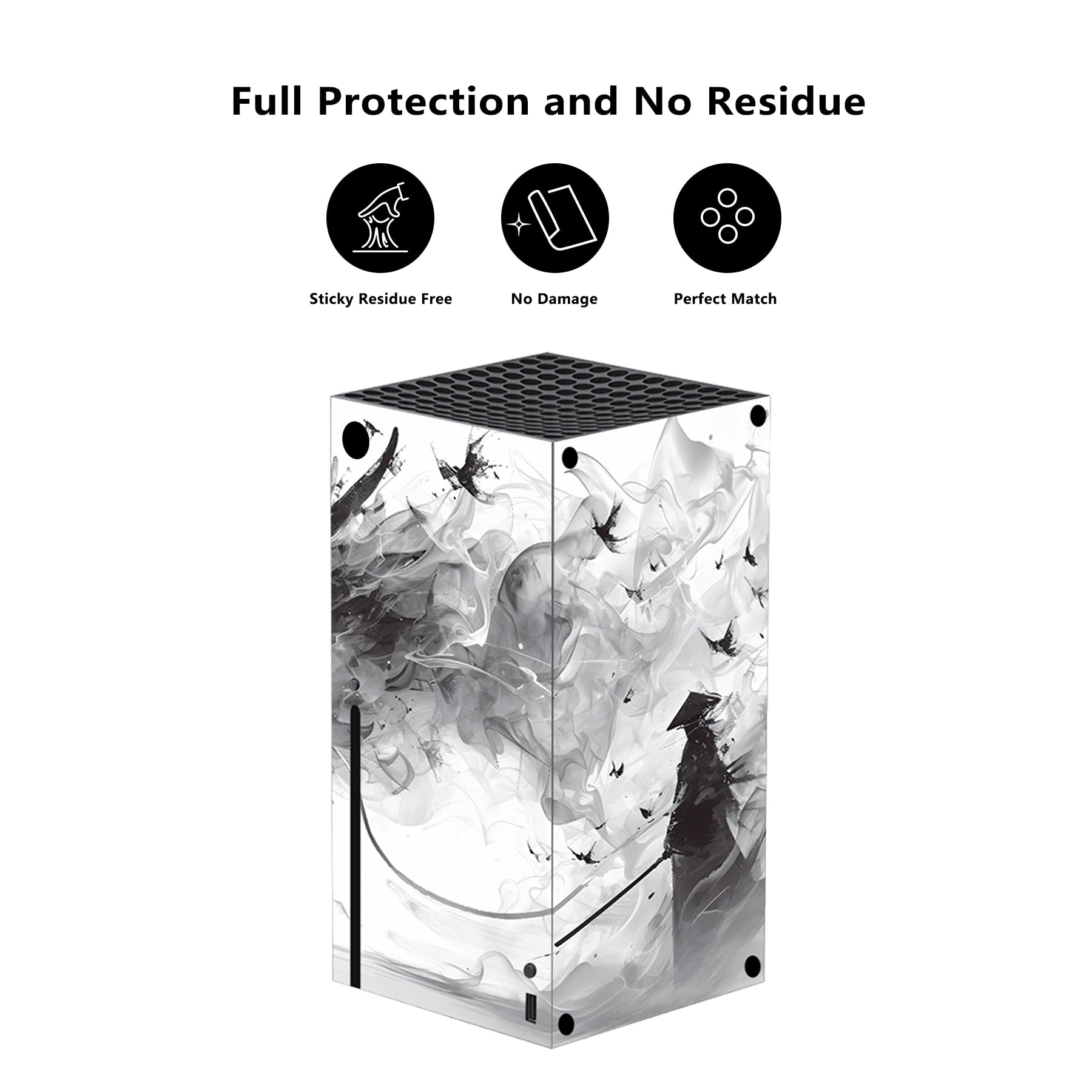 PlayVital Stickers Manette pour Xbox Series X,Autocollant Protection pour Xbox Series X Console Accessoires Skin Habillages-Dragon Mistborn - 3