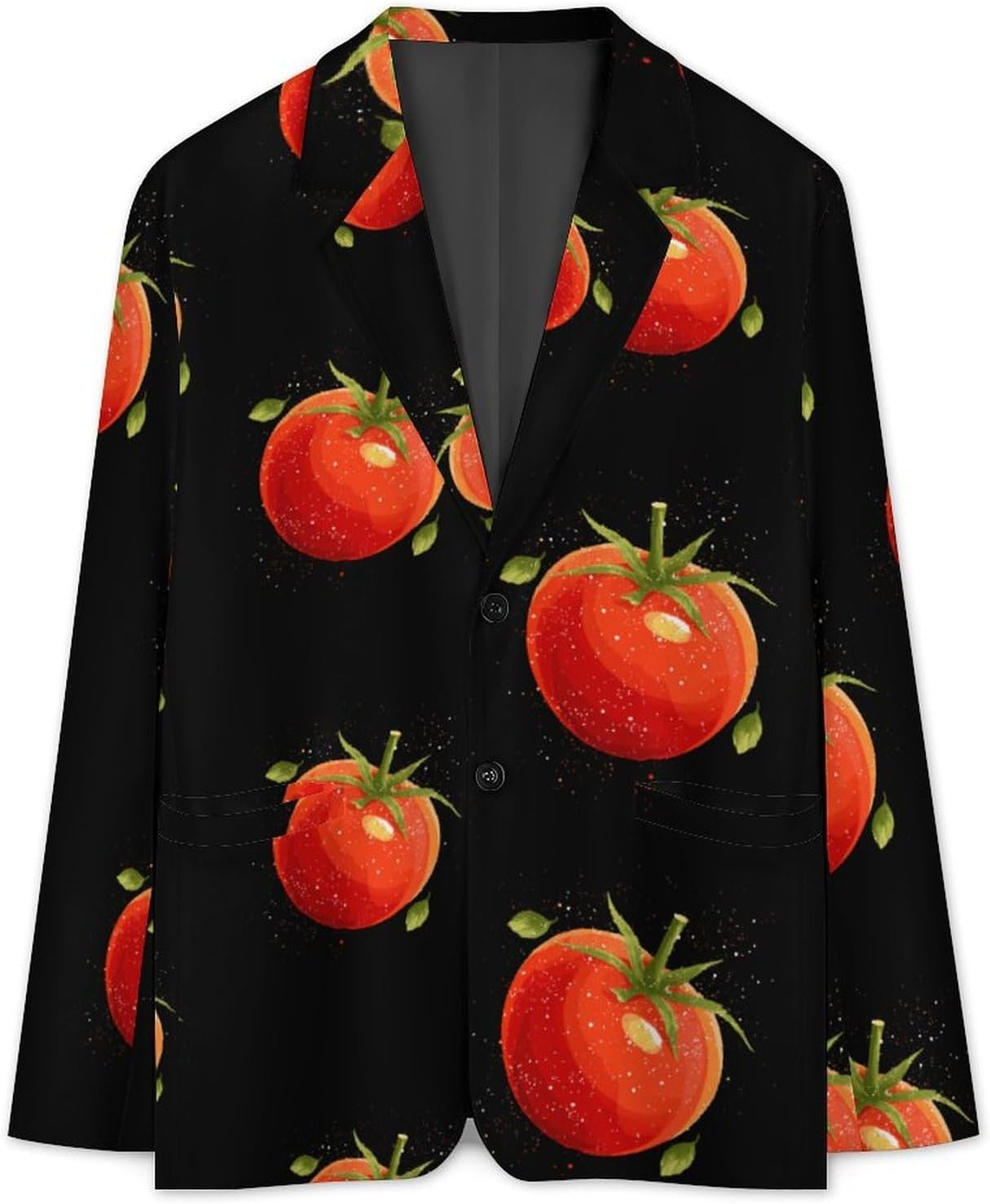 Fresh Tomatoes Men's Blazers Slim Fit Business Casual Suit Sport Coat Jacket with Pocket