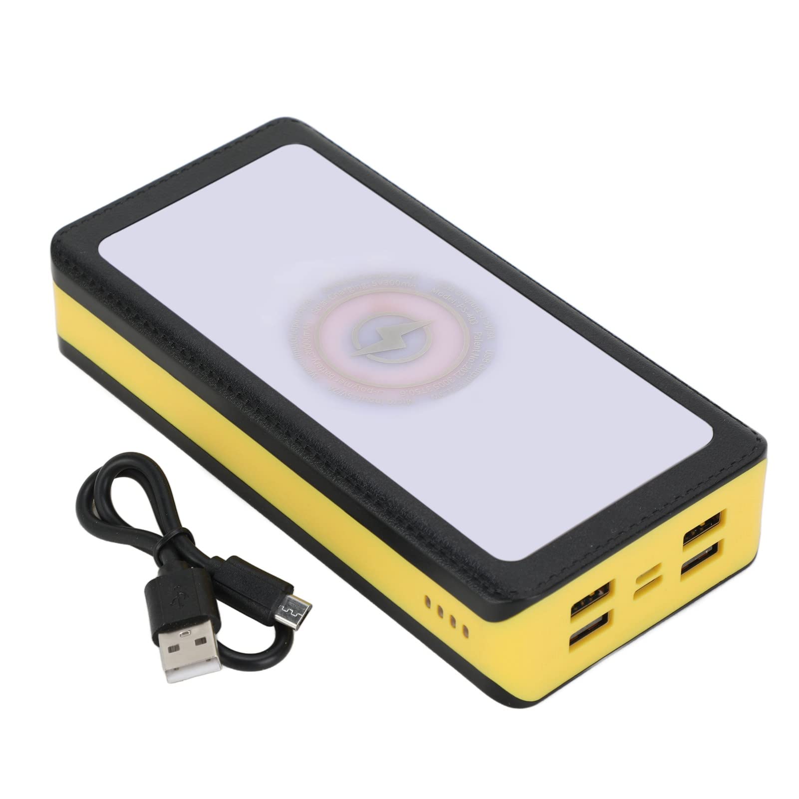 Garosa Power Bank Solare, Caricabatterie Solare da 30000 MAh con 4 Uscite