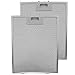 SPARES2GO Dunstabzugshaube Metall Fettfilter (Silver, 320 x 260mm, 2 stück)