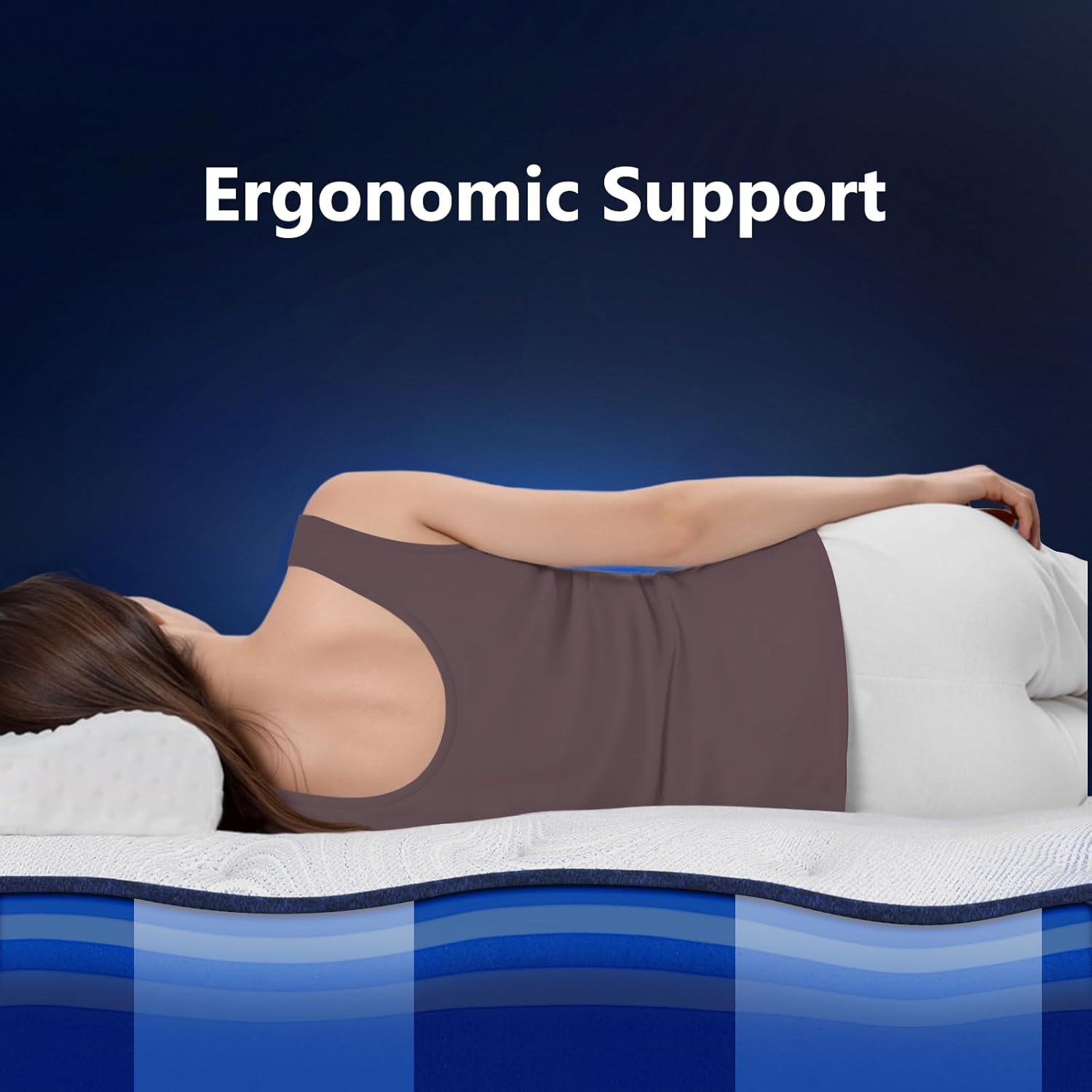 BedStory Firm King Mattress 14 Inch - Luxe Hybrid Mattress with Gel Memory Foam, Extra Spinal Support, Ergonomic Zone with Edge Support- Made in USA, CertiPUR-US Certified 365 Night Trial