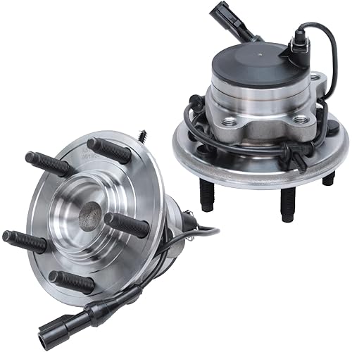 Detroit Axle - 2WD Front 2pc Wheel Bearings Hubs for Jaguar S-Type XJ8 XF XJR, 2 Wheel Bearing and Hubs Assembly Replacement