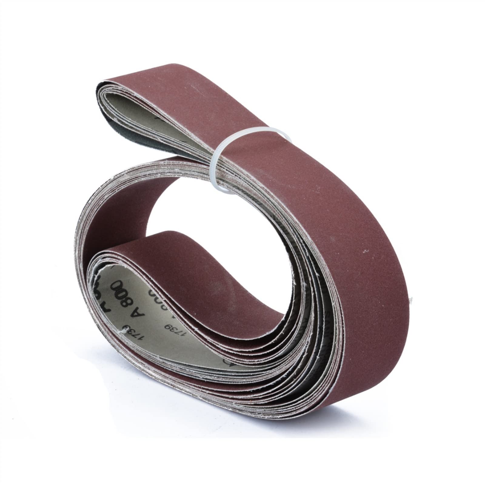 Rotolo di carta vetrata, carta vetrata fine, 6 nastri abrasivi a grana 2" x 72" 180/240/320/400/600/800 assortimento di grana for smerigliatura di metalli fasce in alluminio lucidatore levigatrice for