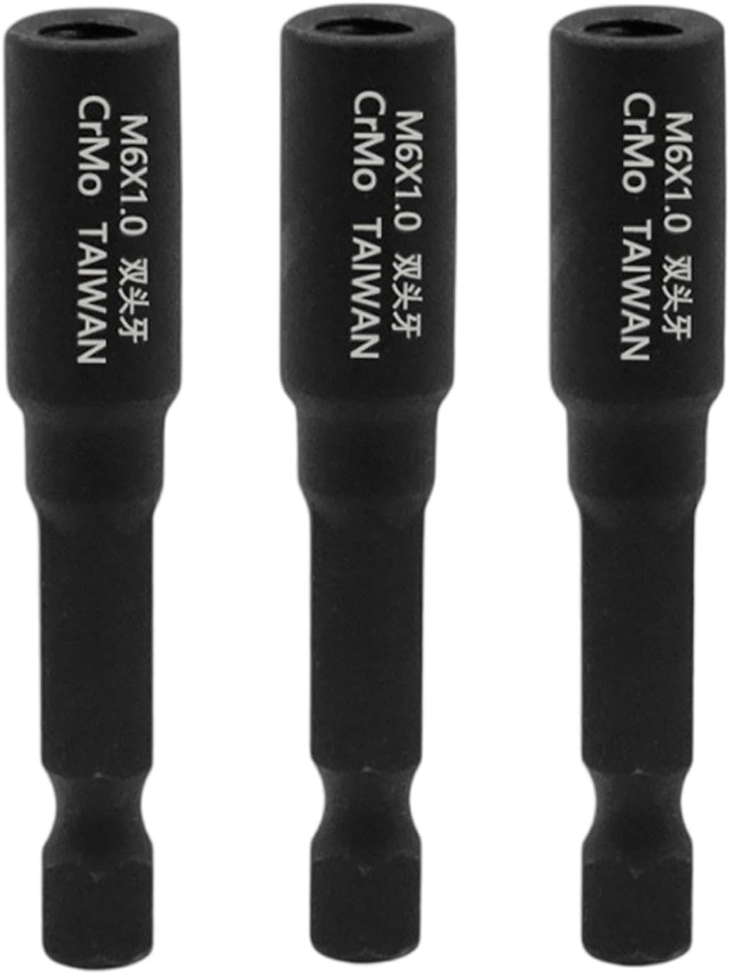 Milageto 3 Pieces Hanger Bolt Drivers Drill Driver Bits for Double Headed Screws Sturdy Hanger Bolt Installation Tool for, M6