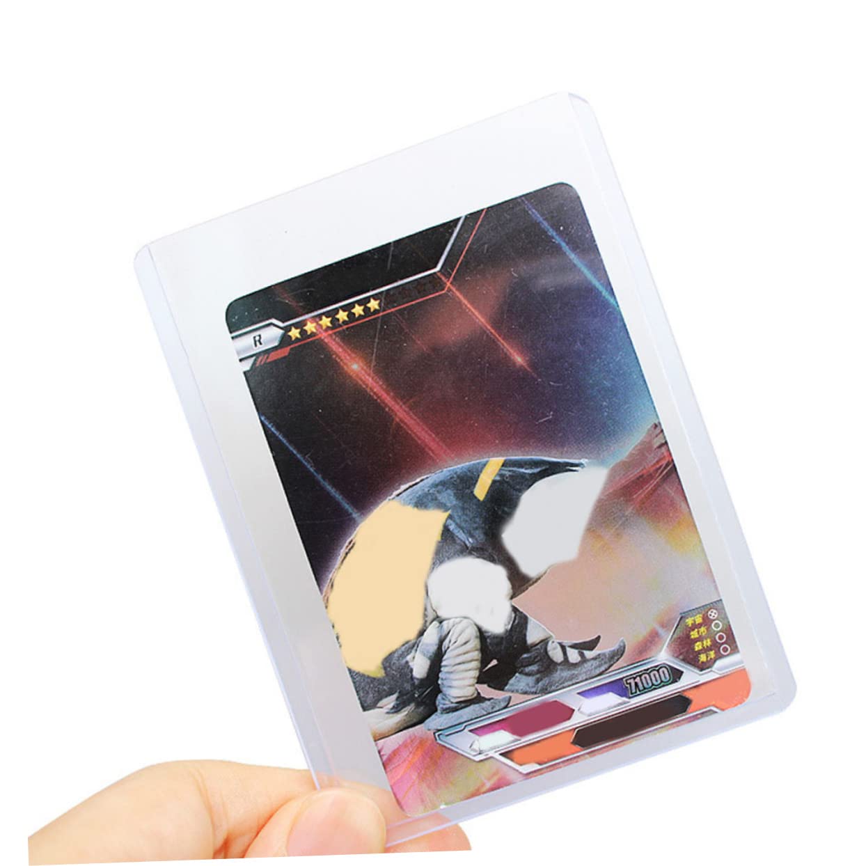 Toddmomy Fundas Protectoras de Pvc Diseño Abierto Superior para Tarjetas Coleccionables para 100 y Material Liviano, Ideales para Proteger Tarjetas de Juego y Colecciones y Juego Colecciones