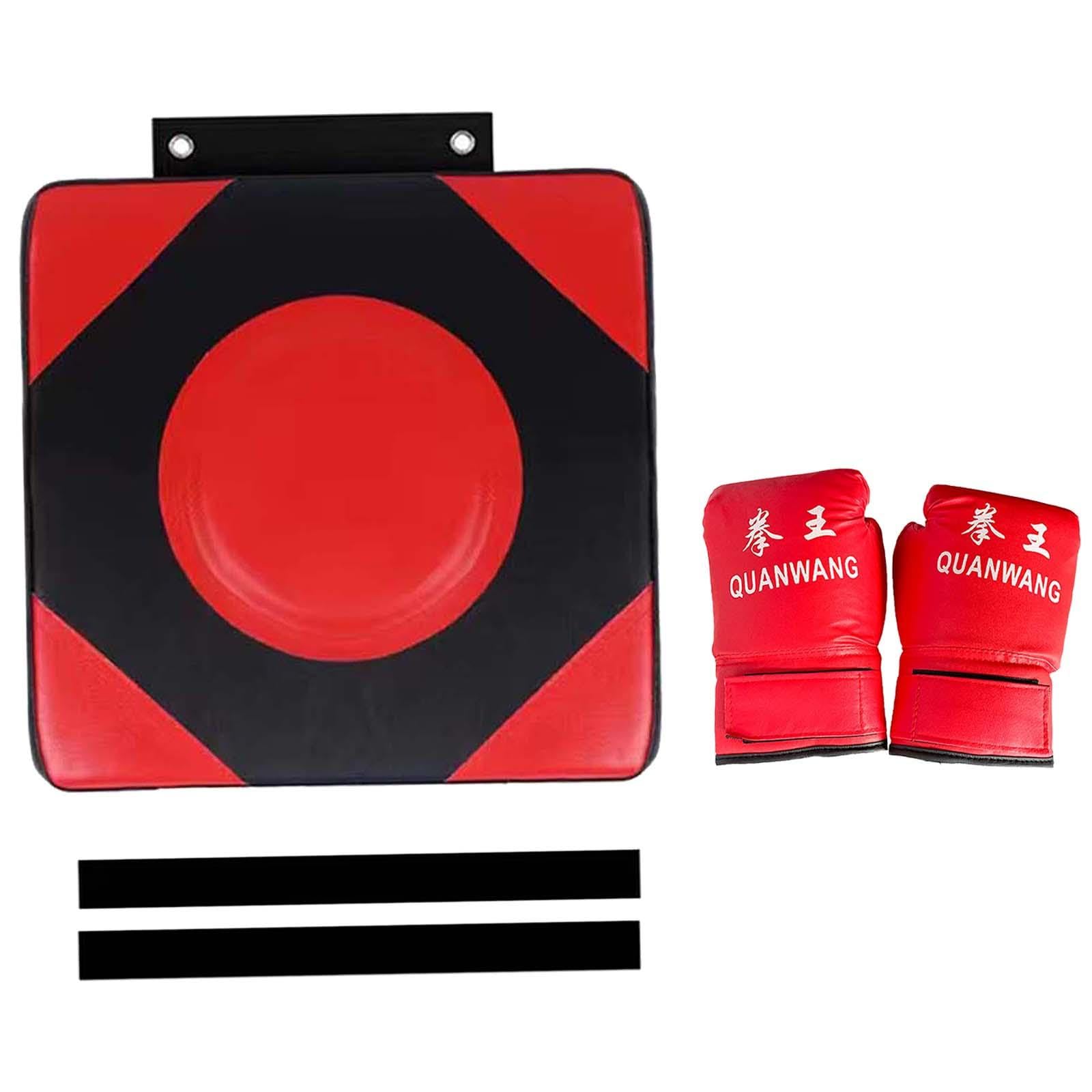 Boxing Wall Target Square Sparring Pad Boxing Pad for Sports Workout Fitness Adult Gloves L Red-image-37