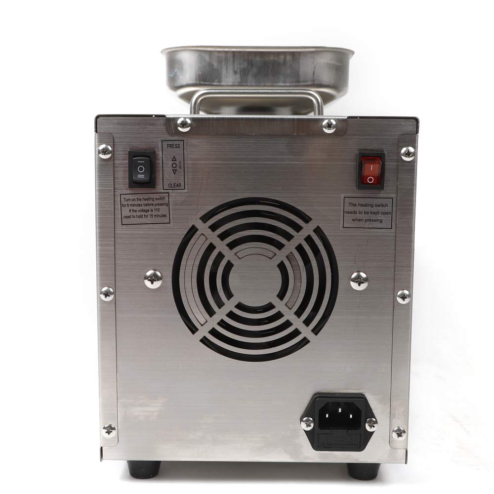 Pressa Olio Automatico Acciaio Inox Estrattore Olio Macchina di Estrazione di Olio Caldo/Freddo Commerciale Olio Press Macchina 610 w Per Semi Di Lino Arachidi Termostatico