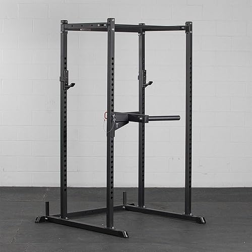 Miniatura 3 de Titan Fitness Barra de inmersión en Y serie T-2, accesorio de inmersión montado en rack, capacidad de 550 libras, se adapta a acero tubular de 2" x
