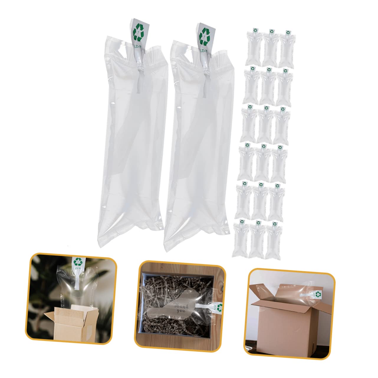 Ciieeo Air 100 Pièces Gonflable Anti-pression à Coussin D'air Des Coussins D'air Sachets D'air De Sacs De Transport Aérien Remplissage Coussin Pe Film Coussin Gonflable À Air
