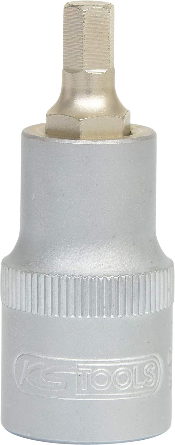 KS Tools 911.5304 1/2-Inch Hexagonal Socket Bit Short 3/4 Inch Socket