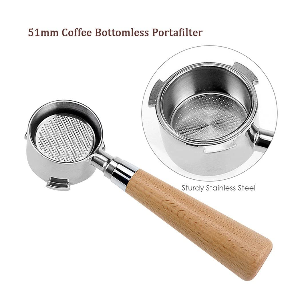 RADIONICS Bottomless Portafilter - Espresso Replacement -2