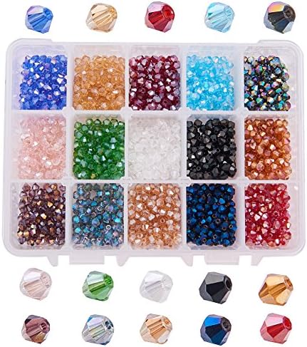 Sunhaty 1000 Pièces Facettes Perles De Cristal Rondes 4mm 6mm 8mm
