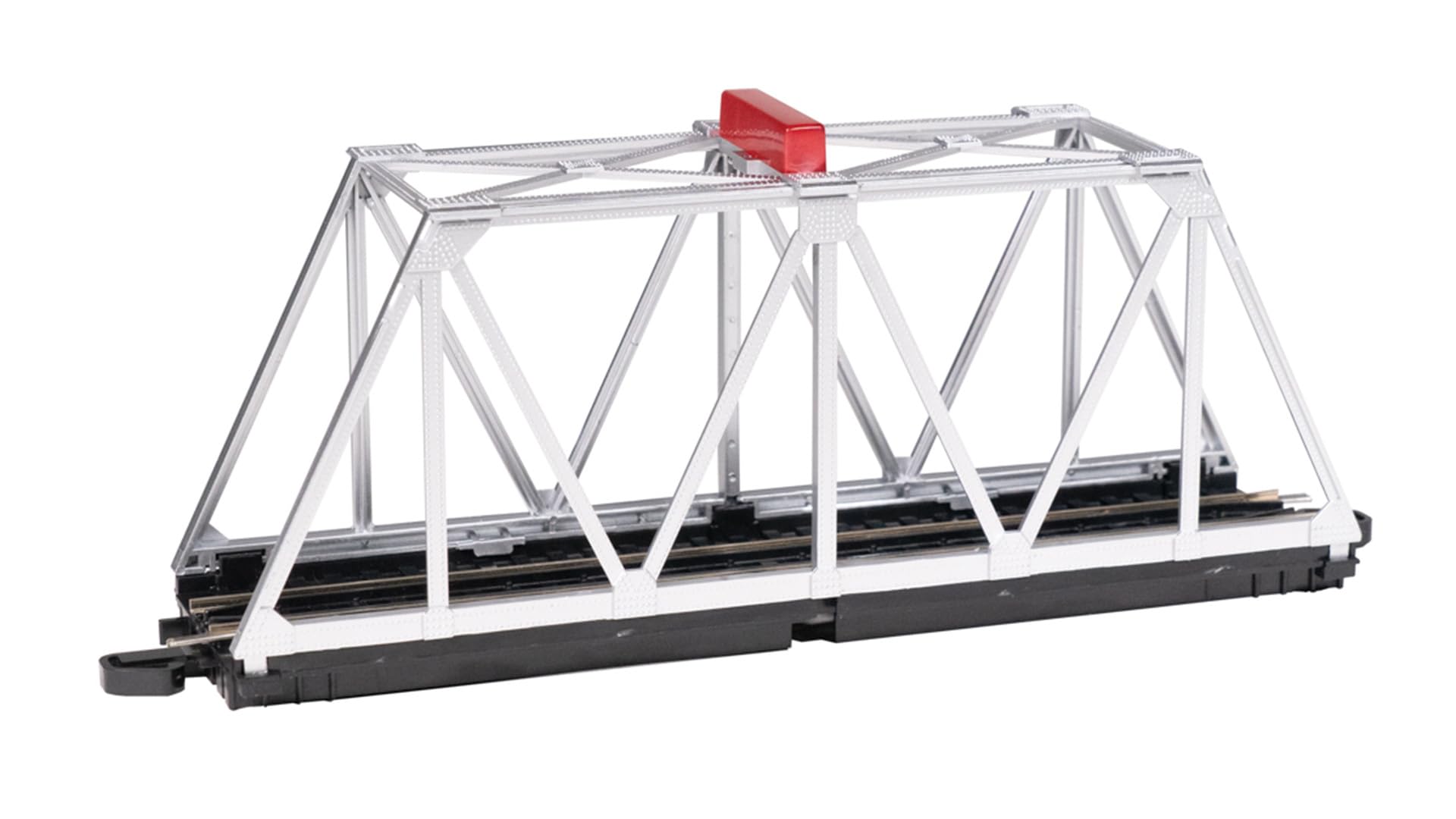 Bachmann Trains - E-Z Track® Truss Bridge with Blinking Light Sliver - HO Scale