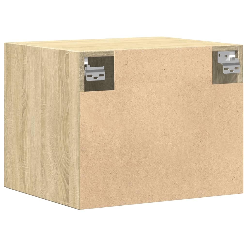 vidaXL Armario de Pared Madera ingeniería Roble Sonoma 50x42,5x40 cm, Armario de Almacenamiento, Armario de Pared Colgante, Armario de Almacenamiento Flotante