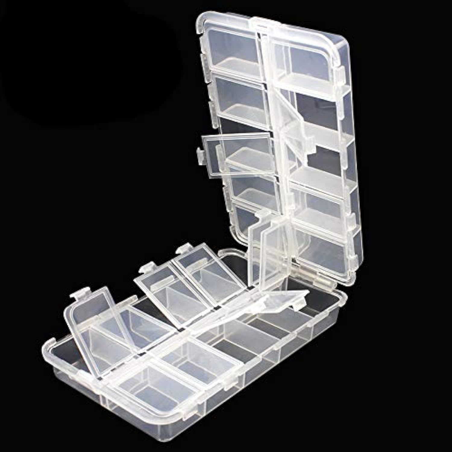 OriGlam Premium 20 Compartments Tackle Boxes, Tackle Utility Boxes, Plastic Box Storage Organizer Box Adjustable, Fishing Tackle Storage Box Organizer