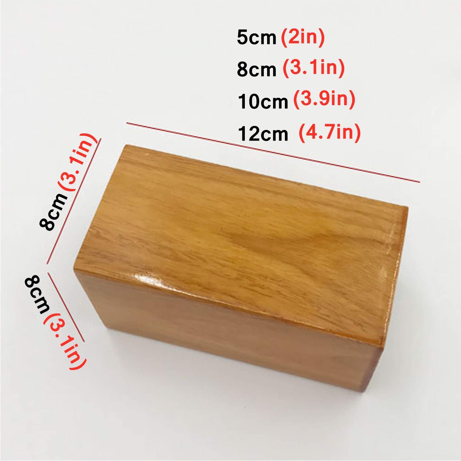 4 gambe per divano in legno, piedini di ricambio per mobili quadrati, poltrona, armadio, in gomma, legno, per divano, comodino, cassettiera, larghezza 8 cm con accessori di installazione (rosso-