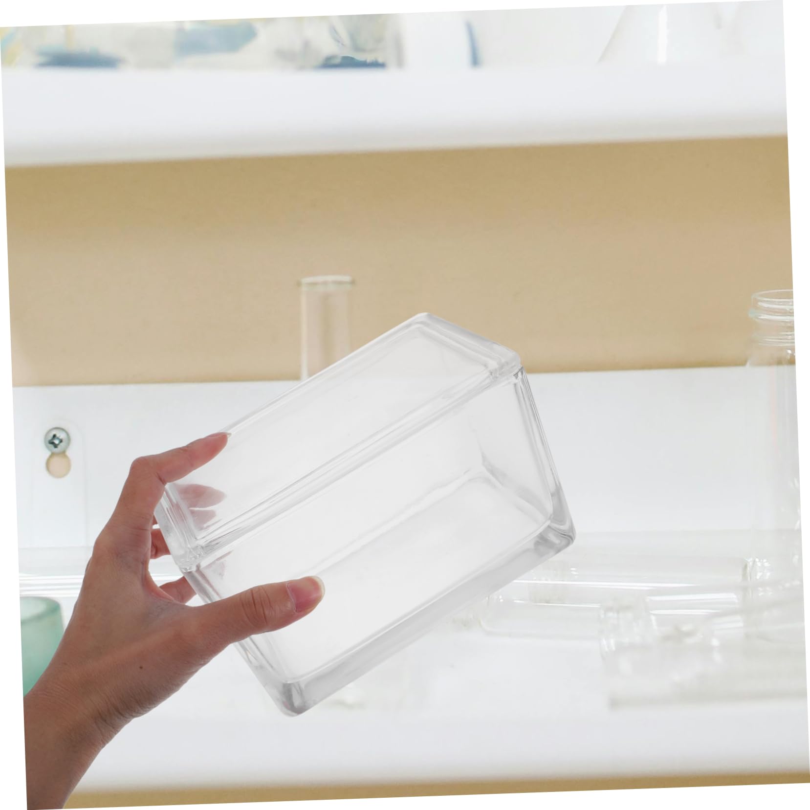 Estuche con Soportes de 60 Portaobjetos Vidrio Tinción con Horizontales Alta Transparencia y Estructura Resistente Verticales para Proyectos Científicos