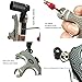 JIANZD Archery Compound Bow Release - 4-Finger Thumb Release Aid for Compound Bows, Bowfishing & Hunting (Black Silver)