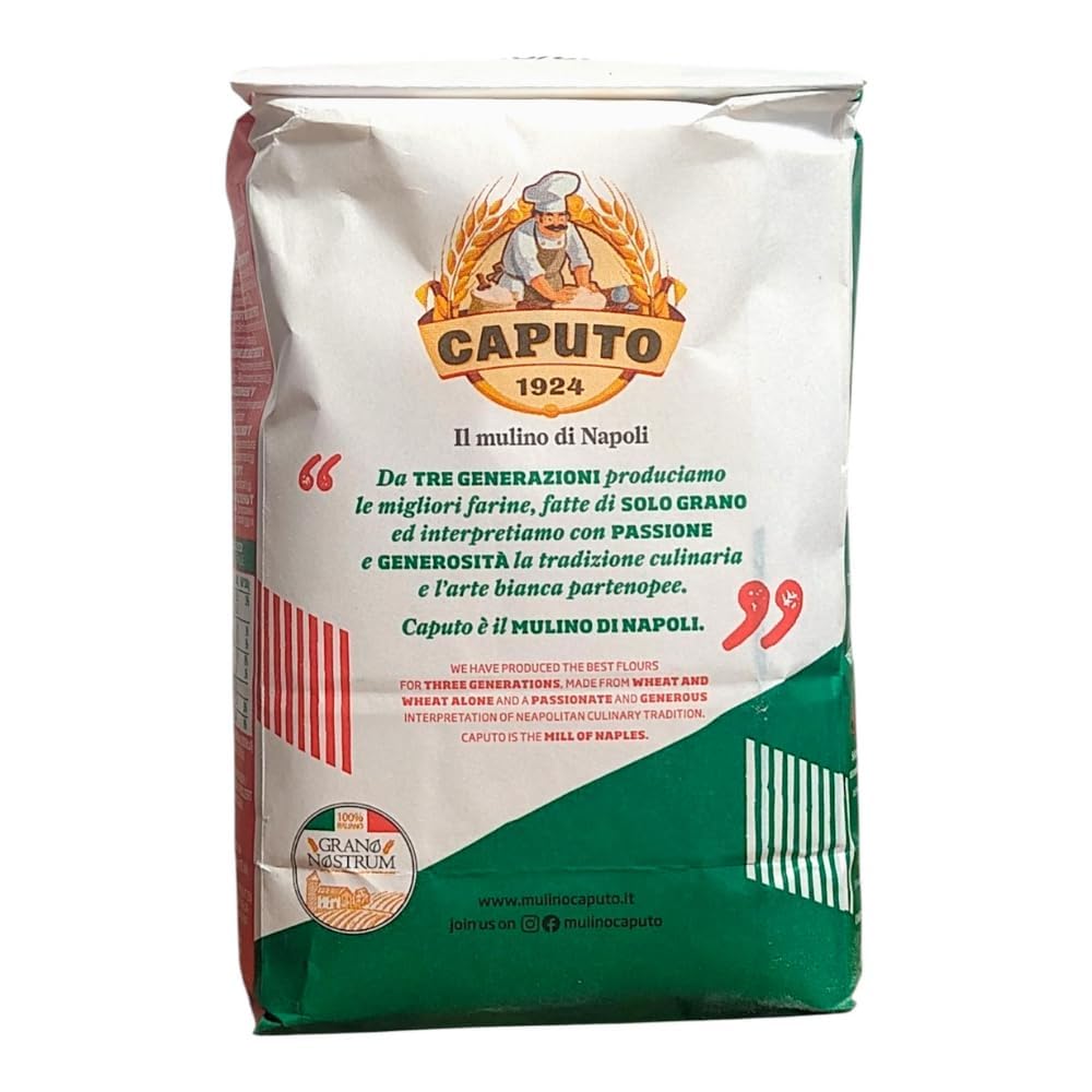 Italian Gourmet Bundle – Italienisches Weizenmehl Tipo “0” aus 100% italienischem Weizen – 6 x 1kg Vorteilspack für Pizza, Focaccia, Brot & Pasta-Teige (6kg Gesamt) + Italian Gourmet Polpa