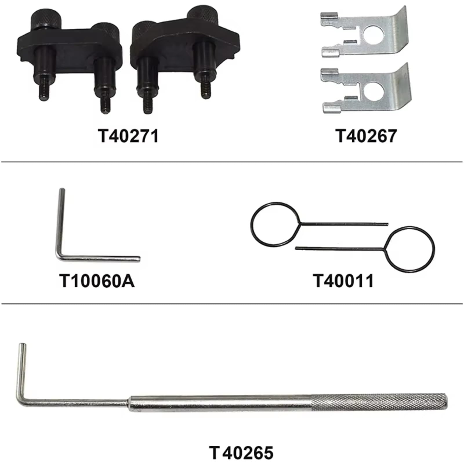 Zahriemenwerkzeug Kompatibel Mit VW 2006-2018 EA888 1.8 2.0 TSI TFSI Nockenwellen-Kurbelwellen-Motorsteuergeräte-Satz T10060A T10352 T10368(21 pcs)