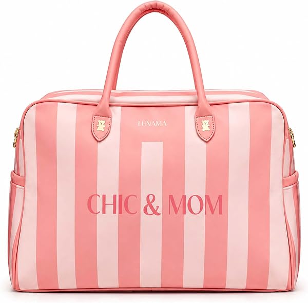 Sac a Langer Bébé Grande Capacité, Sac Maternité avec Compartiments, Porte-Biberon Isotherme Amovible, Bandoulière, Tissu Déperlant, Passage Pour Valise, Pratique Pour Maman, Idée Cadeau De Naissance | Compartimenté - 1