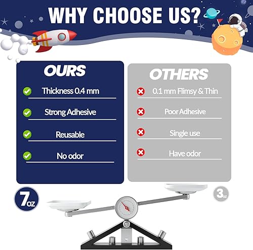 Miniatura 4 de 3 cortinas de papel de aluminio de galaxia para decoraciones de fiestas temáticas espaciales, cortinas de oropel iridiscente azul de 3.3 x 6.6 pies,