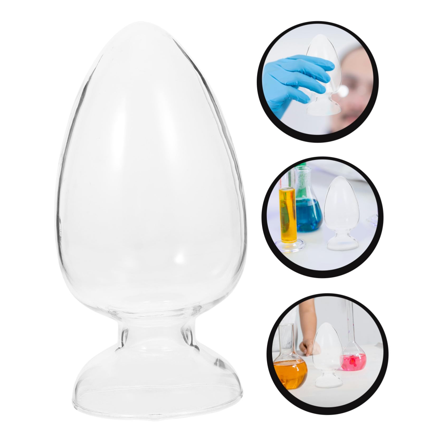 PRETYZOOM 2 Sätze Glasaufbewahrungsflaschen Transparente Laborflasche Mit Stabilem Deckel Hühnerherzform Für Probenpräsentation Und Aufbewahrung 2 Stück * 2