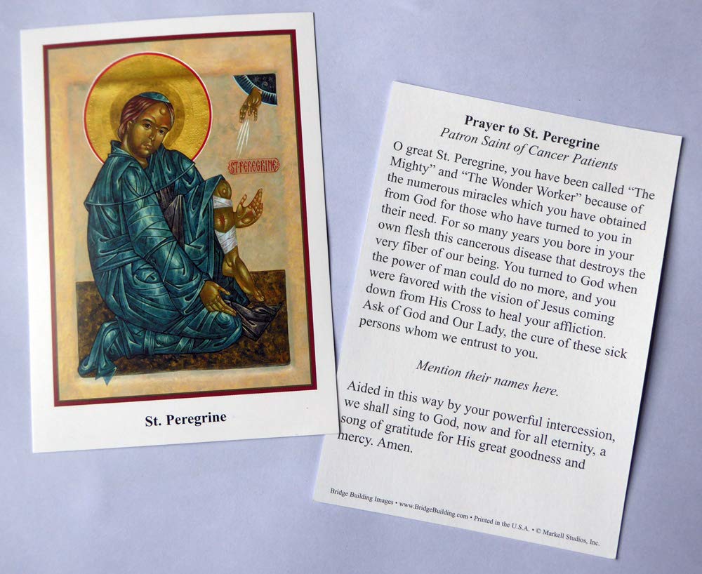 Amazon.com : St. Peregrine Prayer Card/Prayer for Cancer Patients - Set of  100 : Office Products
