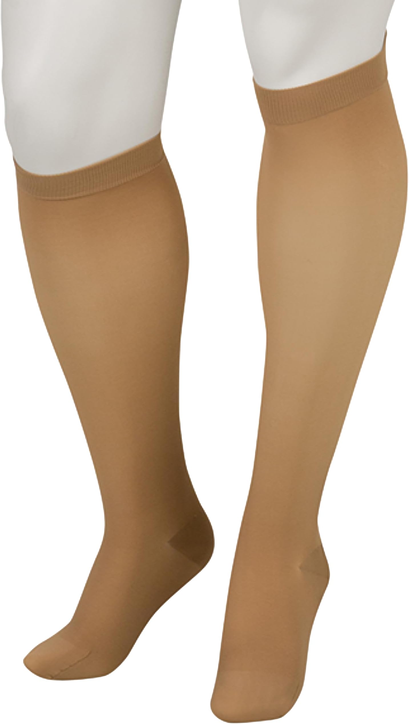 Basic 4411 Knee-High 20-30 mmHg Closed Toe Compression Stocking, Regular