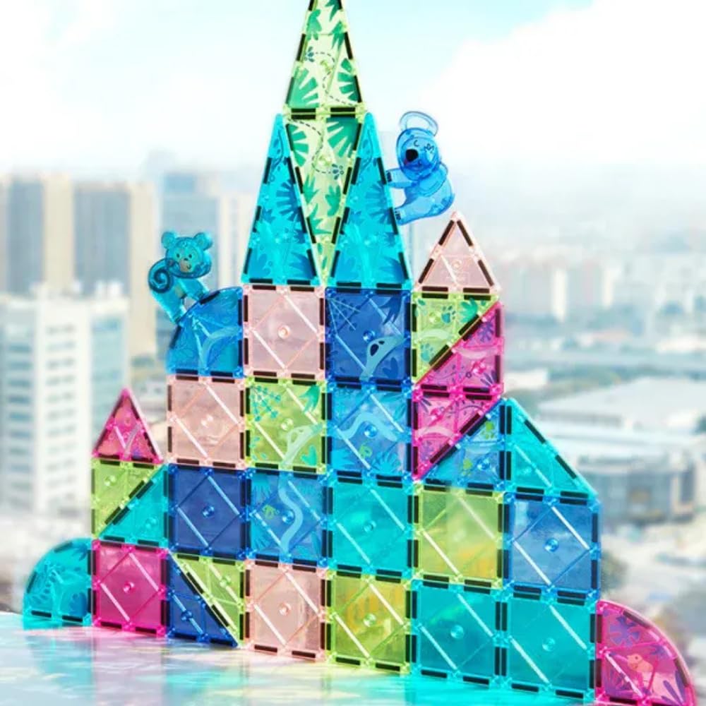 Mideer Juego de construcción magnética de colores, 40 unidades