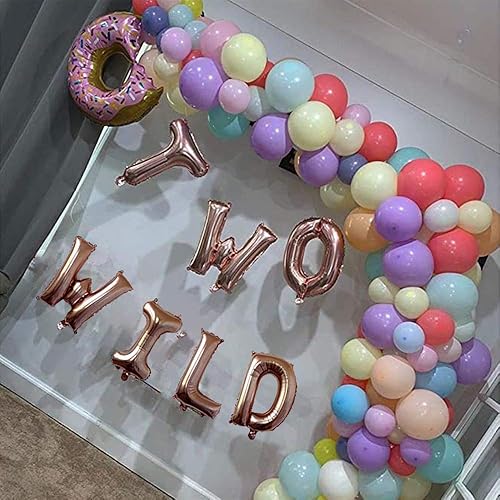 Miniatura 4 de Globos de cumpleaños salvajes de 16 pulgadas, dos letras de aluminio salvajes, suministros de decoración de fiesta de primer cumpleaños para niña