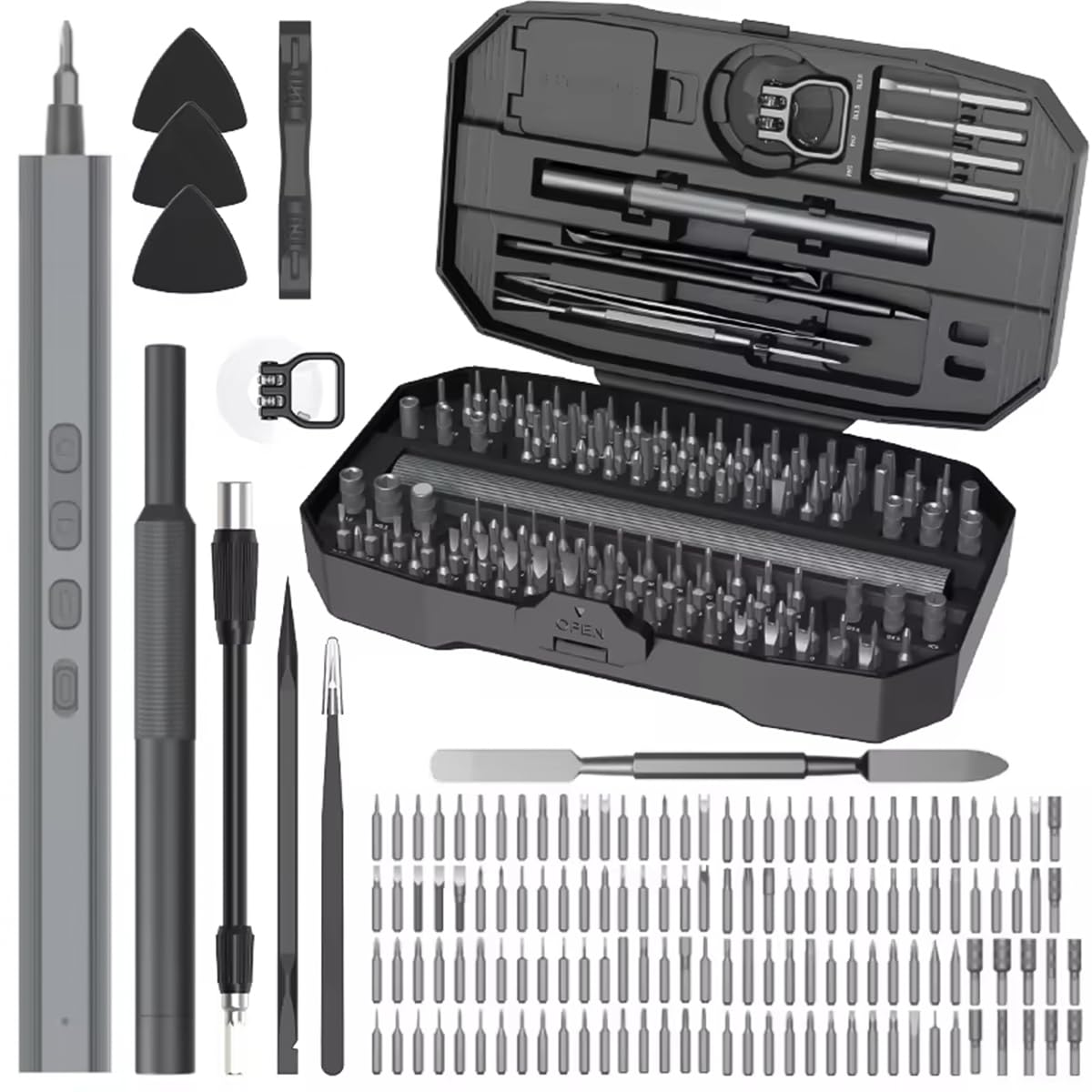 Serplex® Cordless Screwdriver Precise Electric Screwdriver Set of 153Pcs 5.0 Nm Torque Bidirectional Electric Screwdriver with 130 Bits Screwdriver 650mAh USB Rechargeable Electric Screwdriver (B0D9VPKNZX) Amazon Price History, Amazon Price Tracker