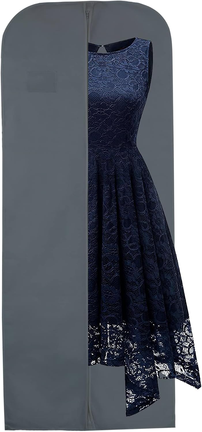 Wedcova Dress Bag, Grey, 24" x 60" inches