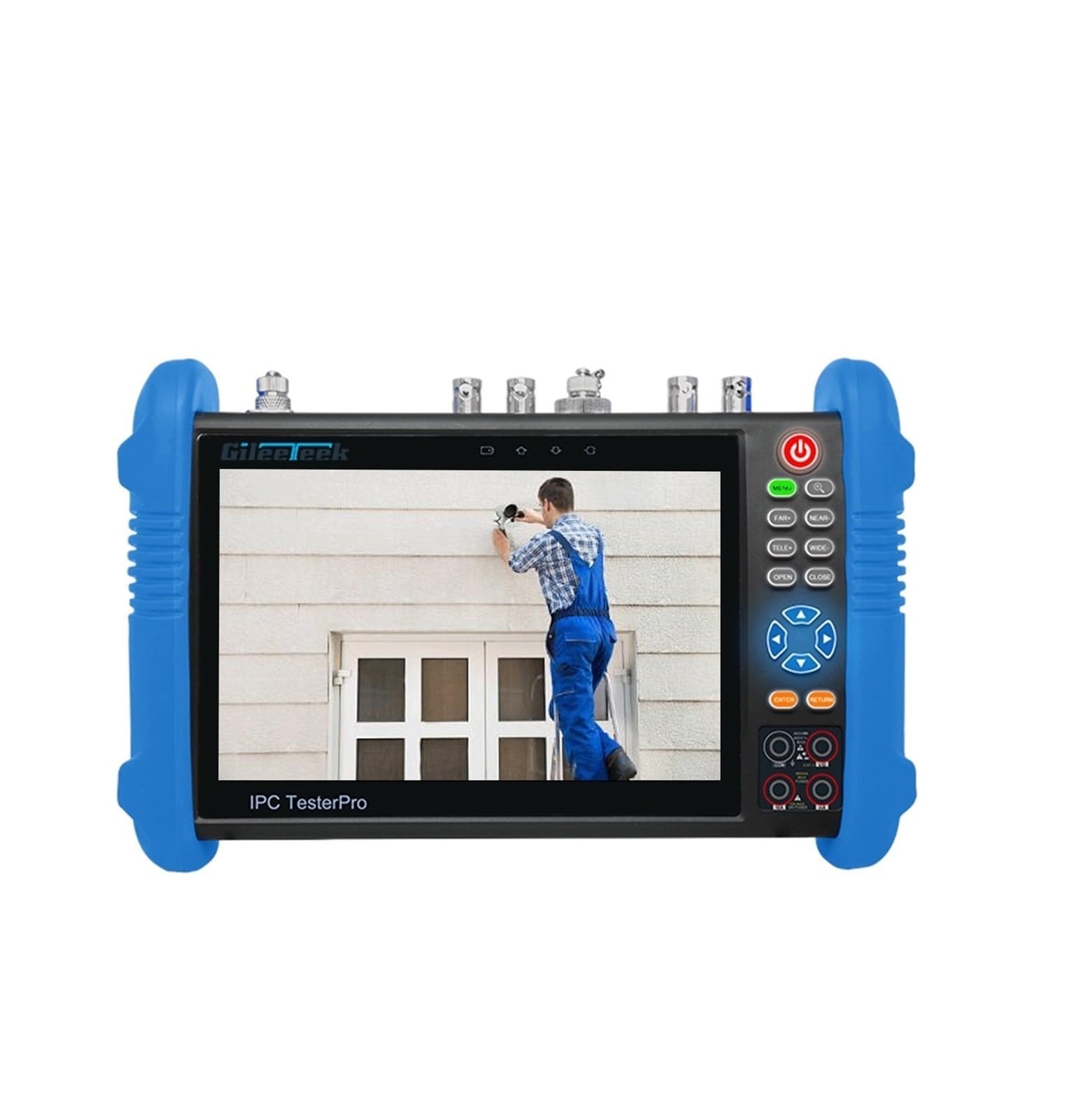 Tester CCTV, IPC9800 4K 8MP CVI TVI AHD SDI | Z Analogowy tester kamery IP Wielofunkcyjne profesjonalne narzędzie testowe Monitor testera do testowania kamer CCTV i IP.