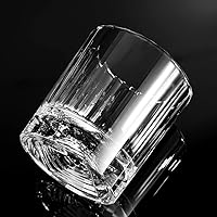 Vista 4 de XIANGBAN Vasos de whisky, vasos de bebida cortados a mano de 10 onzas, vasos de whisky de cristal de cristal, vasos de borbón, vidrio anticuado