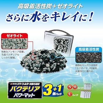 Amazon | GEX AQUA FILTER バクテリアパワーマット SM 3+1個入