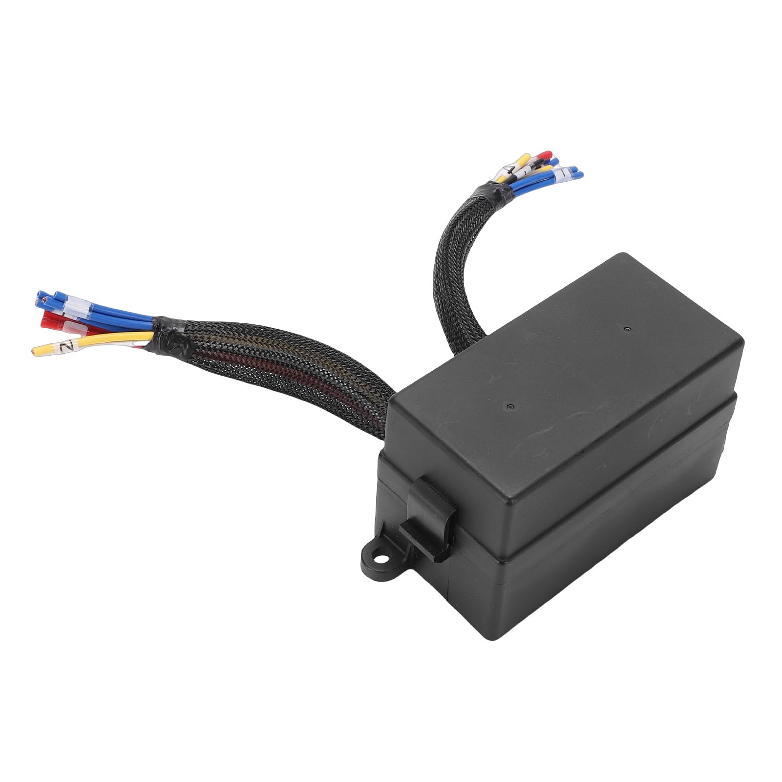 Eujgoov Caja de relé de Fusibles de 12 V, Bloque de Fusibles Automotriz Precableado con 4 Relés y 12 de Cuchilla ATC ATO, Caja de de relé Impermeable para