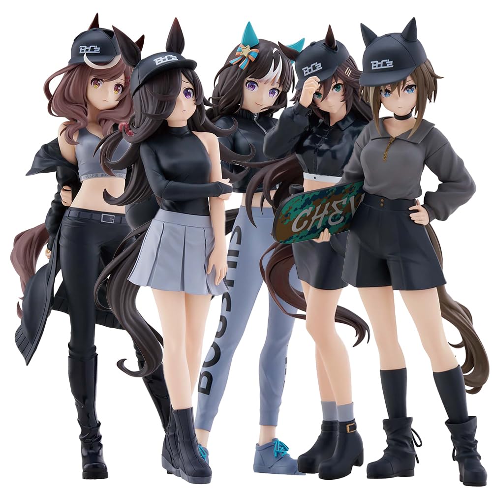 Xinchangda 5PCS Rice Shower Figure Anime Statue Sculpture, Cheval Grand Action Figure Model PVC Handmade Collectible Desktop Decoration Gifts