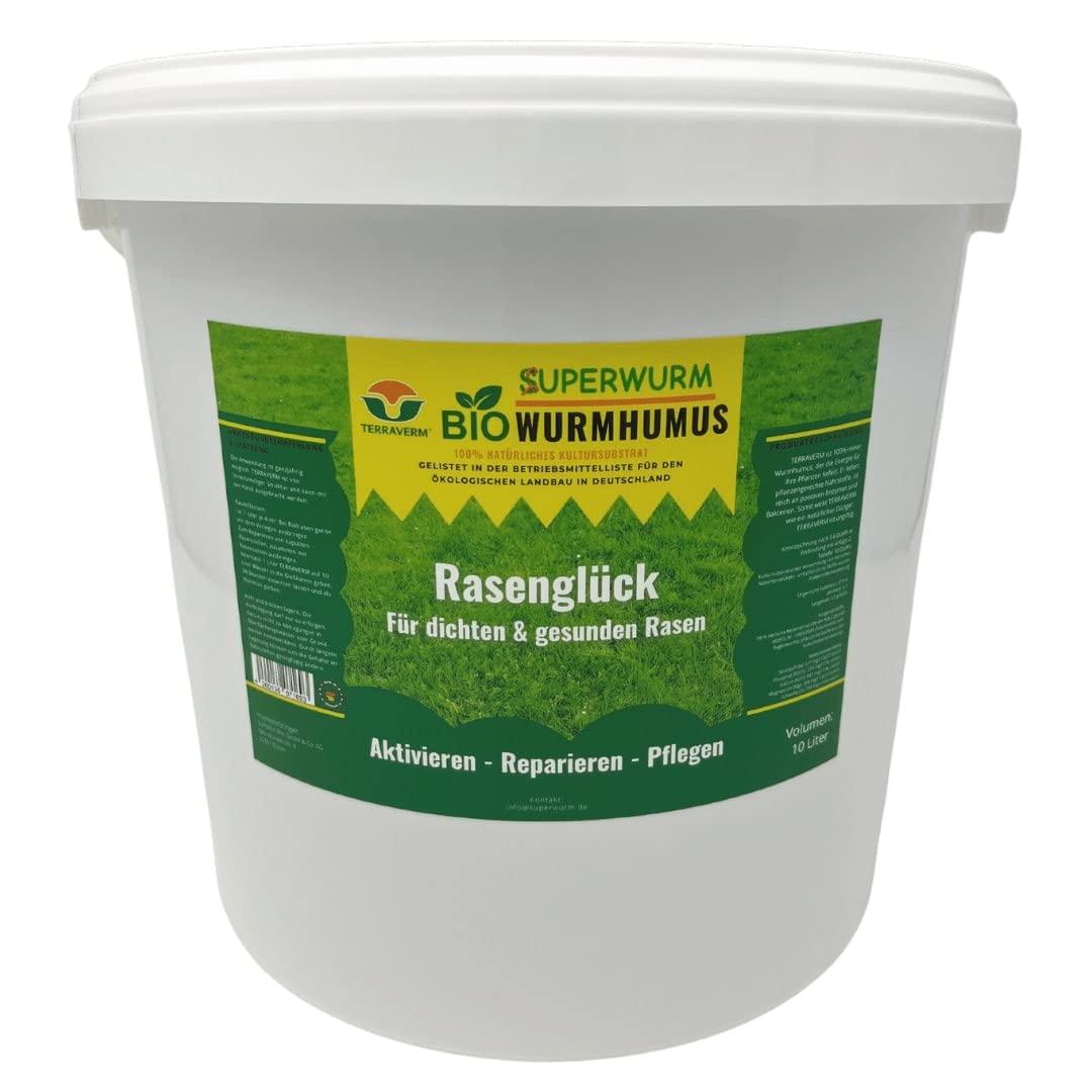 10 Liter - Rasen-Dnger, Natur-Dnger fr dichten & gesunden Rasen - mit  positiven Enzymen und Bakterien - Aktivieren - Reparieren - Pflegen -  Dngen, BIO Dnger : Amazon.de: Garten