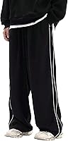 ZAFUL Men's Y2K Parachute Sweatpants - Baggy Drawstring Track Pants Wide Leg Streetwear Trousers