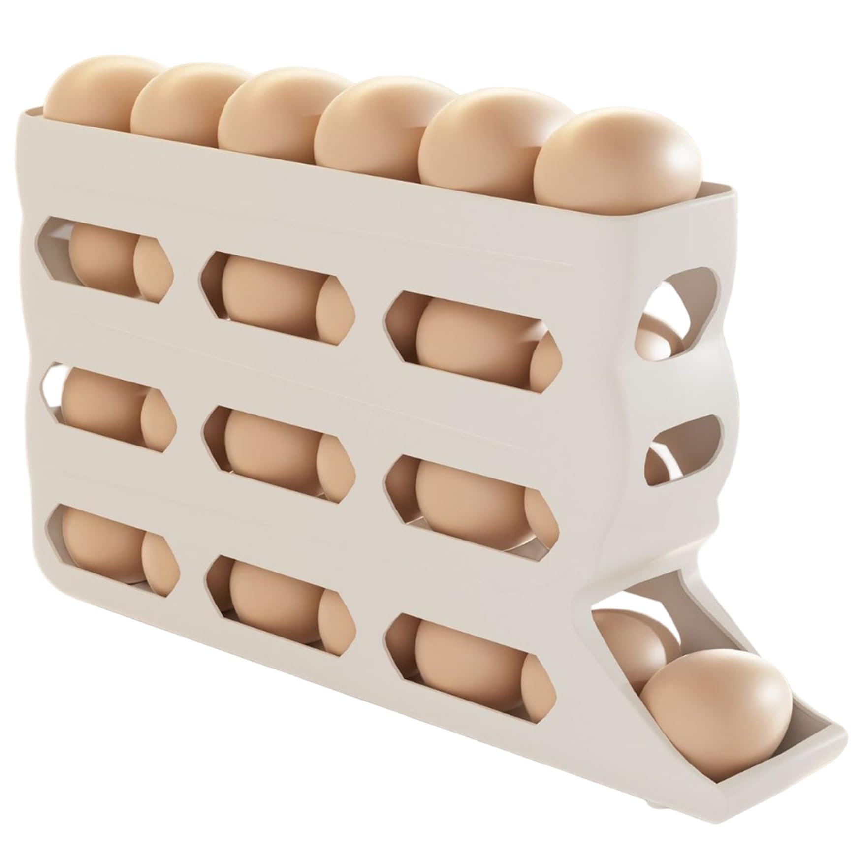 Organizador de huevos para refrigerador y encimera que optimiza tu cocina
