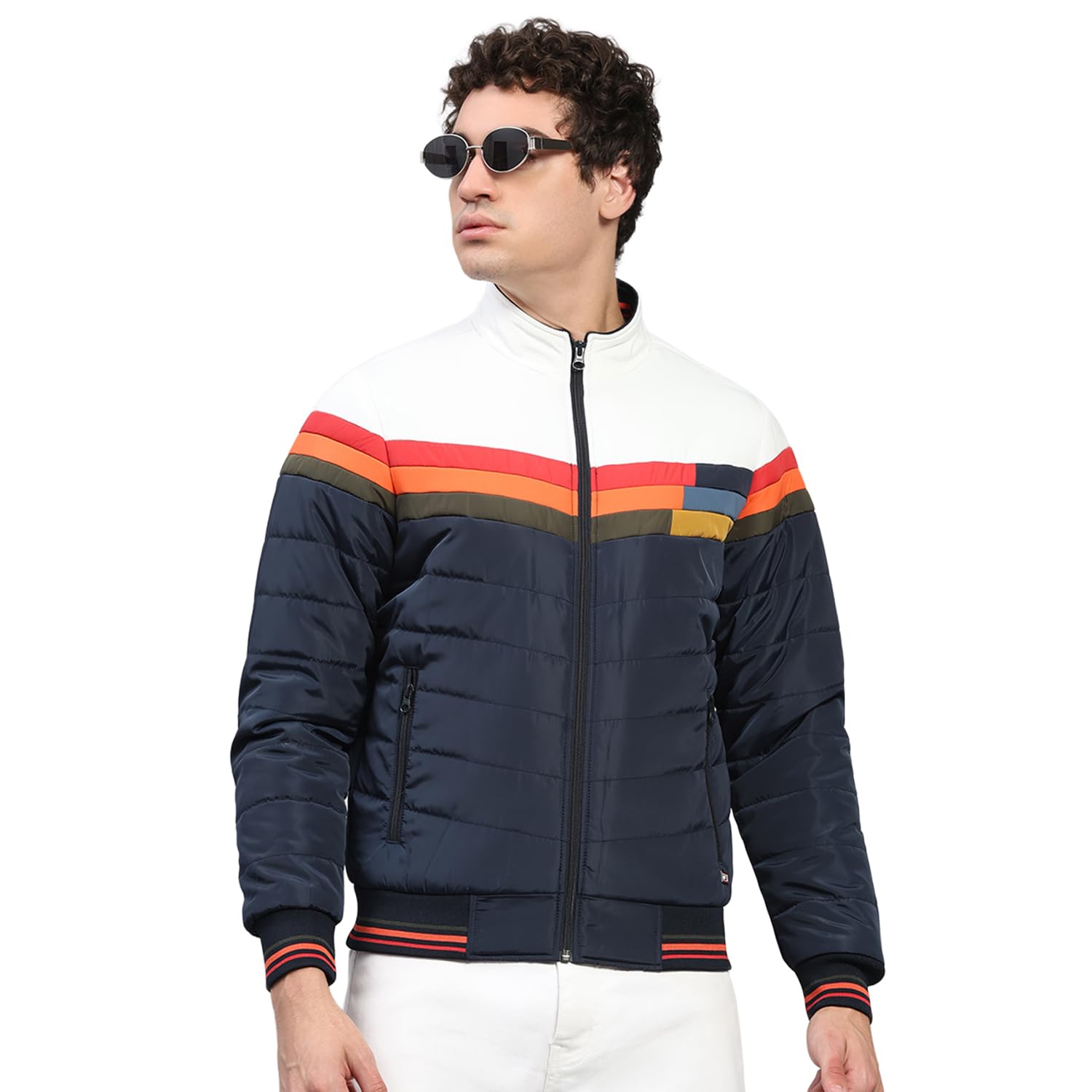 Mens Regular Fit Solid Collar Neck Zipper Full Sleeves Winter Jacket| Warm Coat for Men | Stylish Zipper Jacket (Pack Of 1)