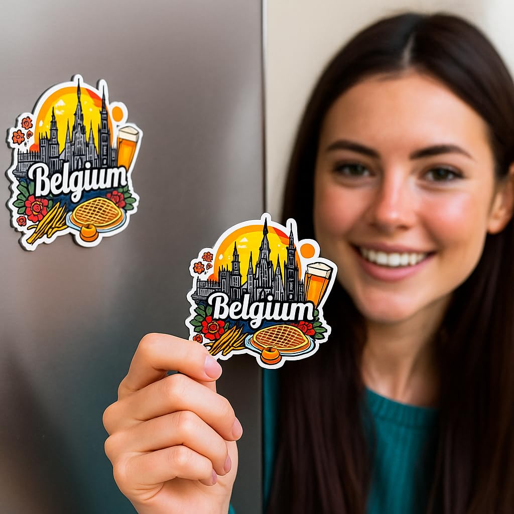 Belgium Fridge Magnet - Authentic Souvenir Gift -5 Belgium Fridge Magnet - Authentic Souvenir Gift -5
