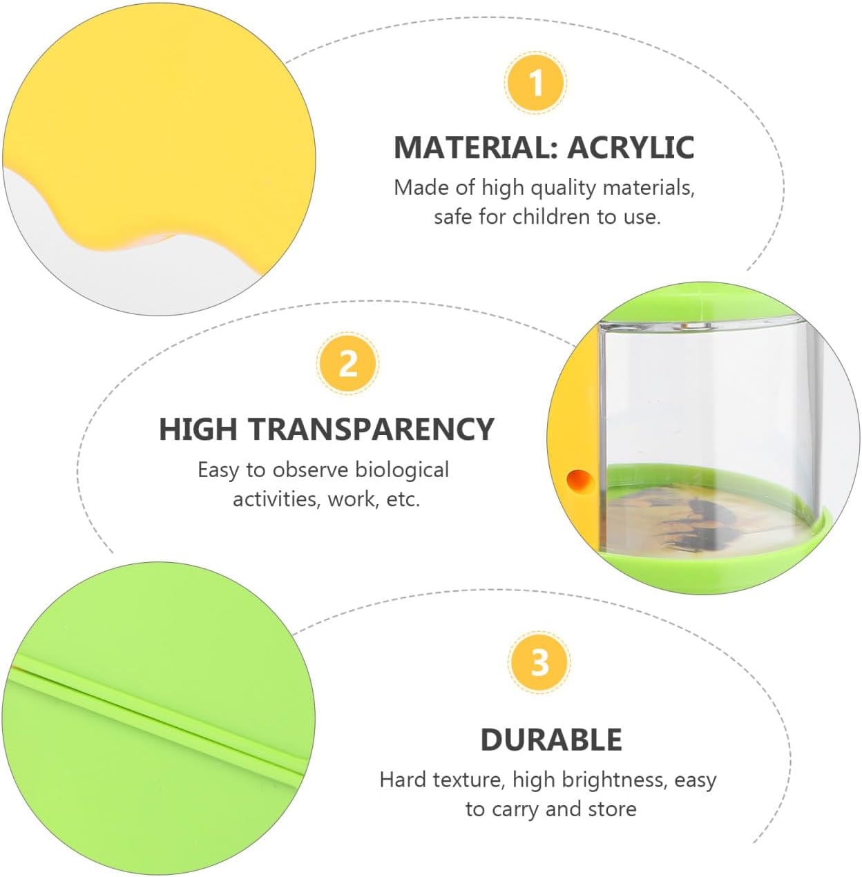 Backyard Bug Catcher with Adjustable Microscope Viewer and Magnifier Nature Exploration Science for Outdoor Learning Safe Observation for Boys