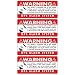 GPS 4 pack 3.5"x1.5" RED Anti Theft STICKERS #FS001 Vehicle Security System Alarm Decal Car Truck