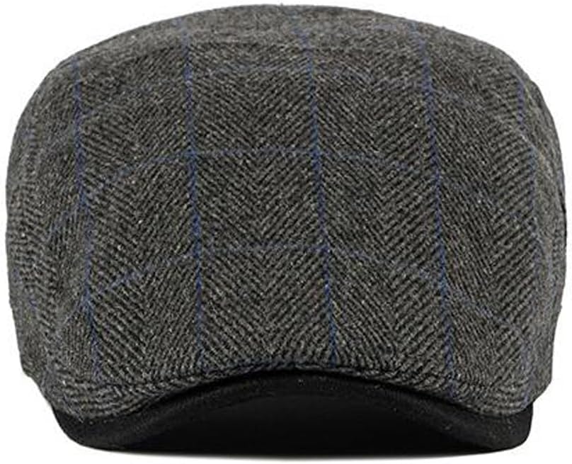 Newsboy Hats for Men Flat Cap Adjustable Tweed Ivy Gatsby Cabbie Hat - Image 4
