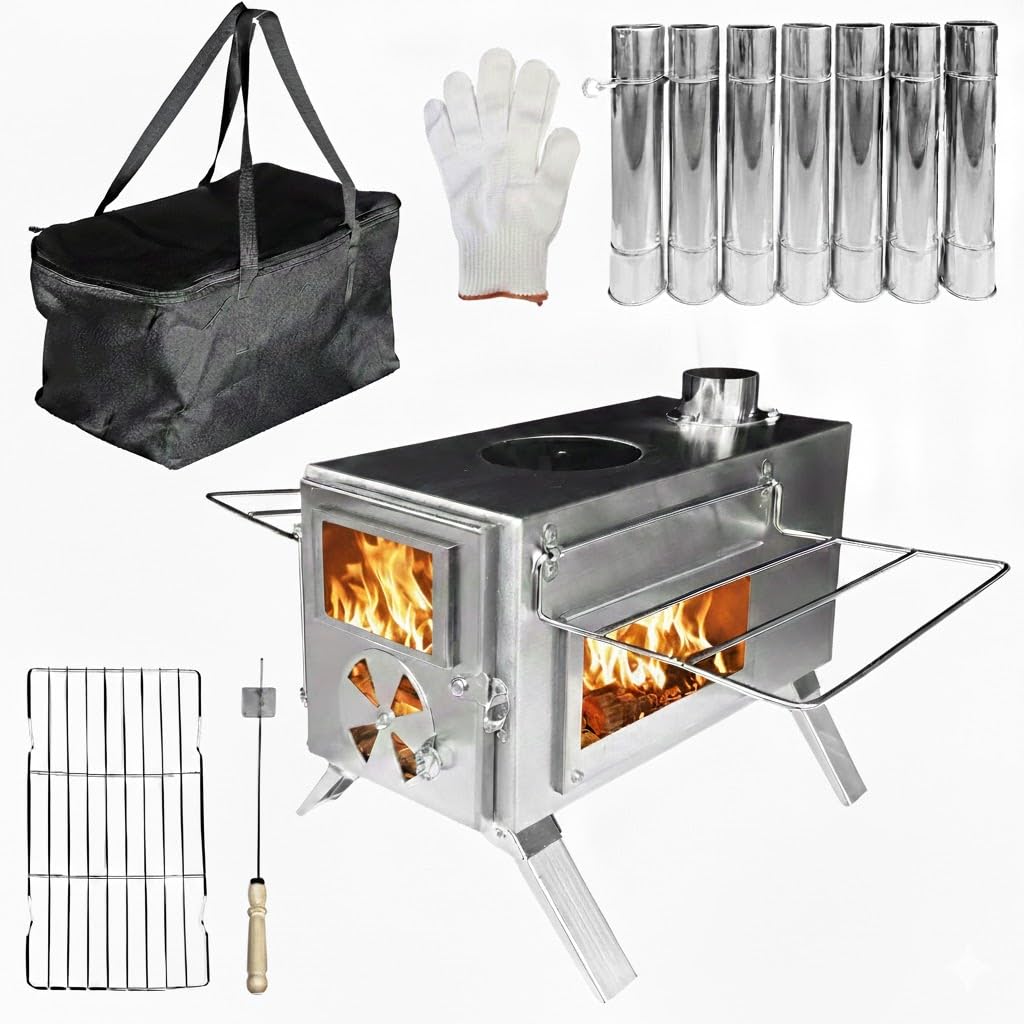NORTHBASE 薪ストーブ 3面ガラス ステンレス アウトドア キャンプ Amazon.co.jp: NORTHBASE 薪ストーブ 3面ガラス ステンレス 折りたたみ