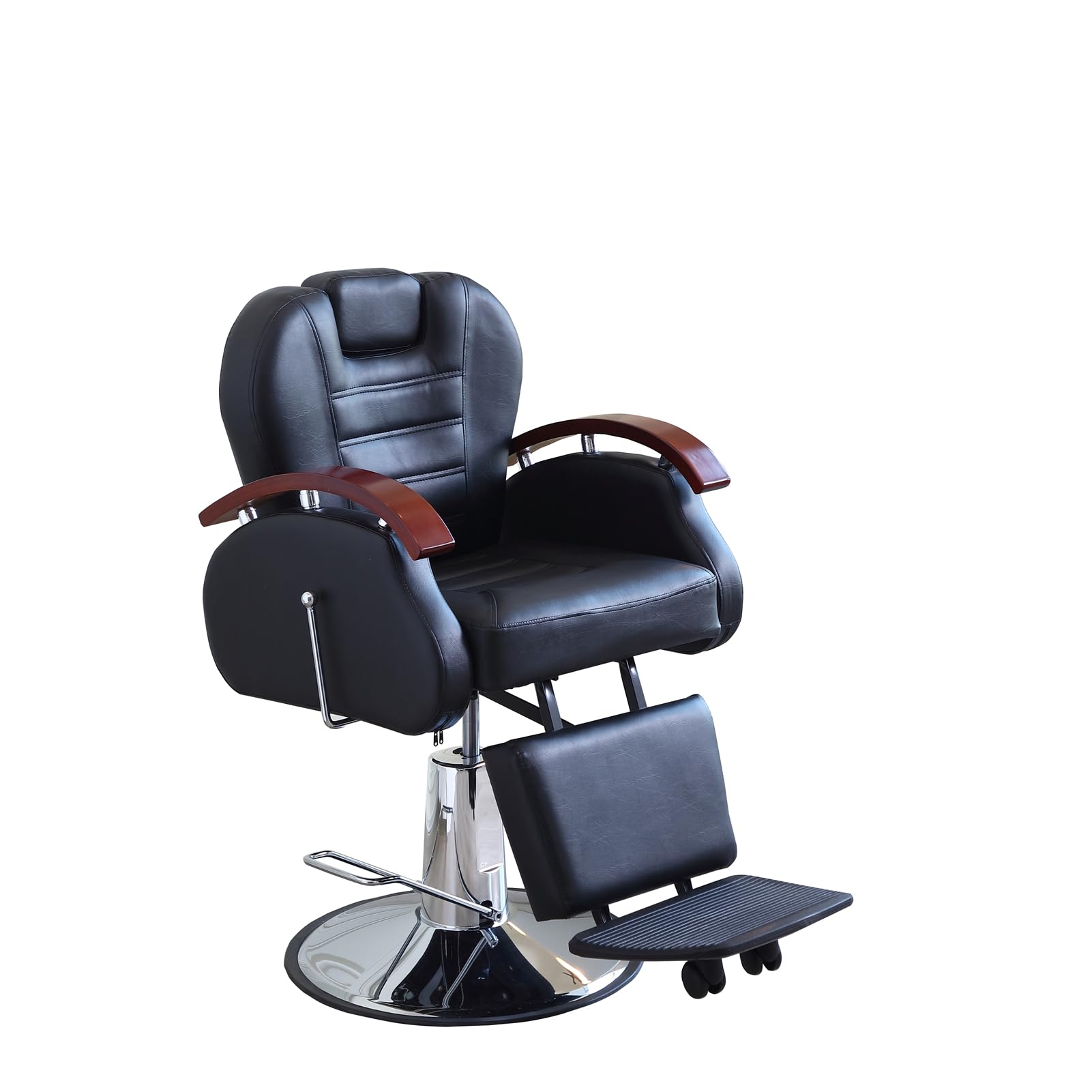 OZBMA Barber Chair Heavy Duty Hydraulic Recline 360 Degree Swivel Height Adjustable | Beauty Salon Spa Tattoo Styling Hairdresser