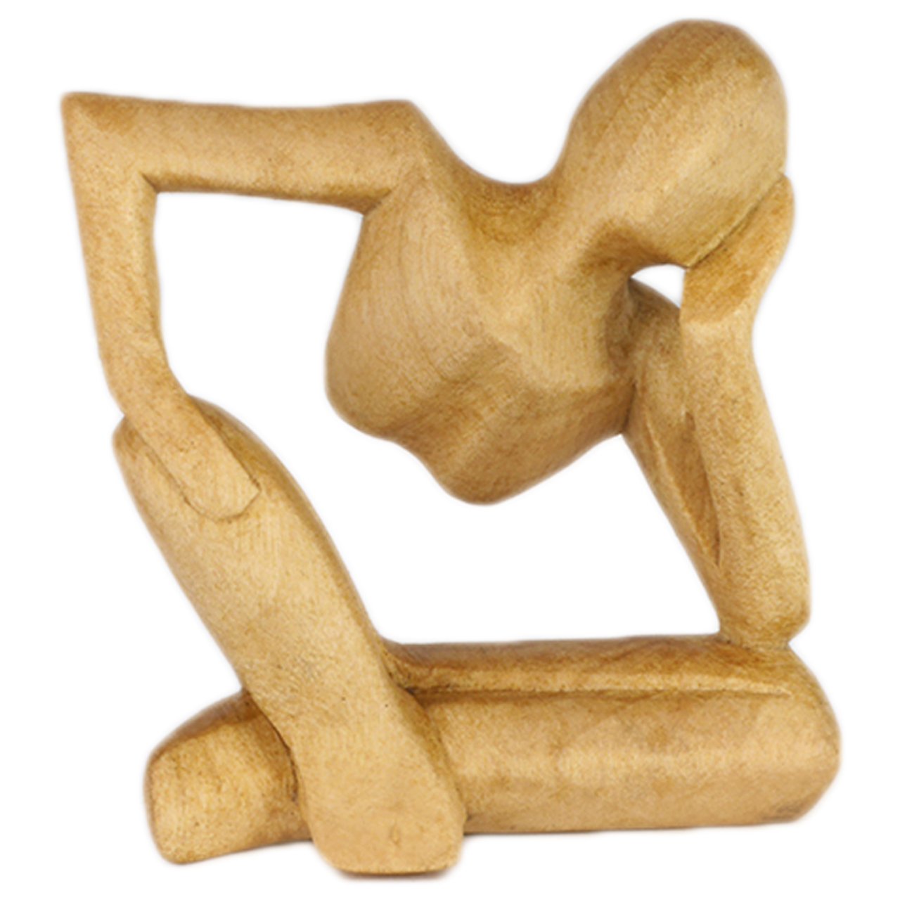 Tokoindah Art-Craft Denker aus Krokodil Holz 10cm